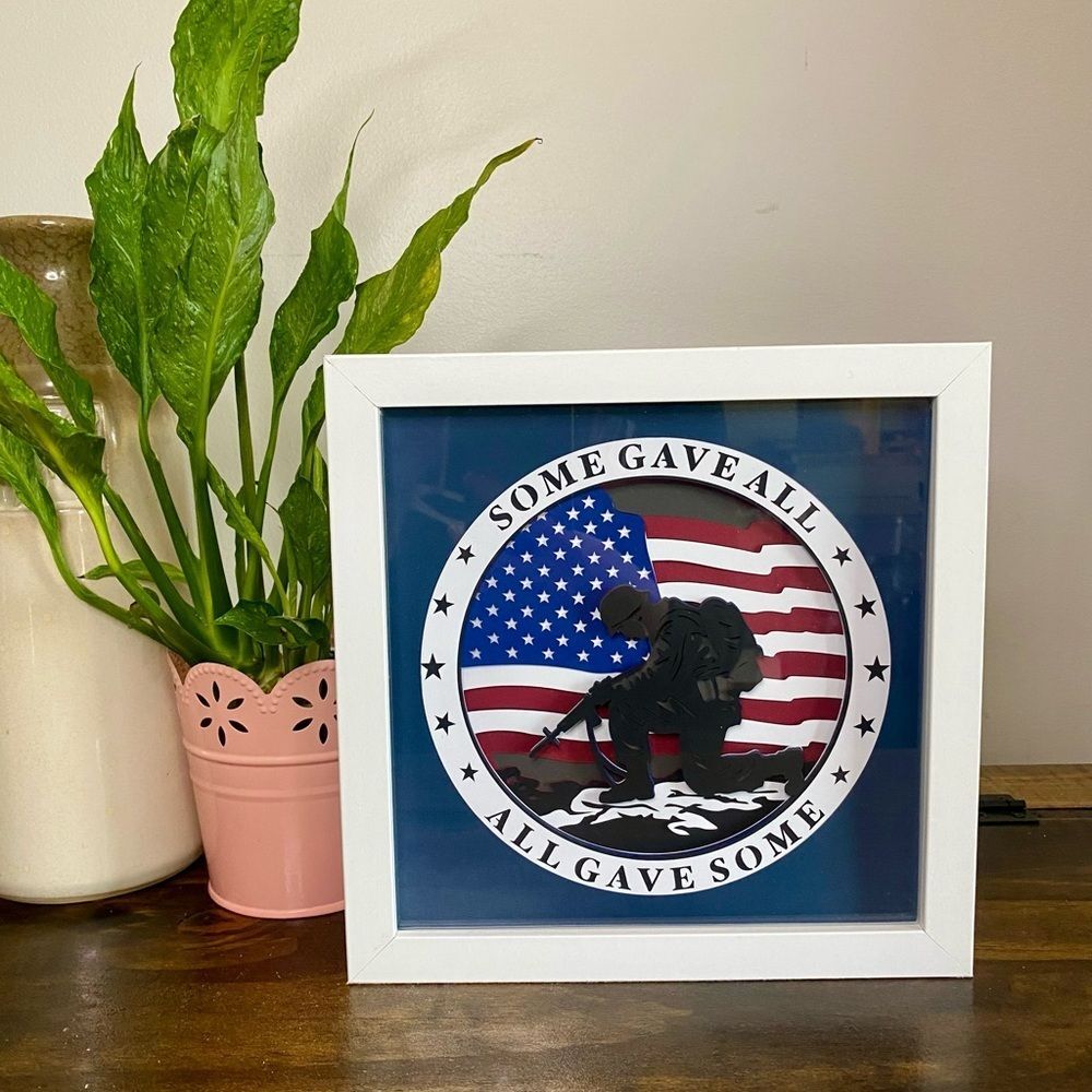 3D Some Gave All, All Gave Some Veteran Shadowbox
